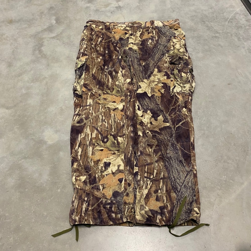 Galyans Mens Real Tree Camo Cargo Pants XL Hunting Tactical Gorpcore Straight